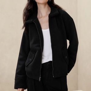 BANANA REPUBLIC SHERPA BOMBER JACKET